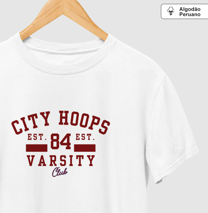 Camiseta Algodão Peruano City Hoops