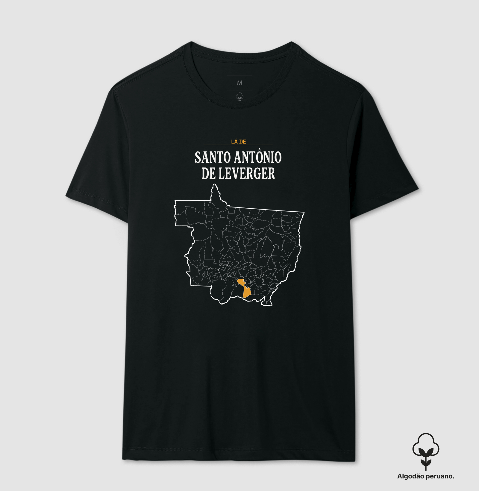 Santo Antônio de Leverger | Território MT - Camiseta Algodão Peruano