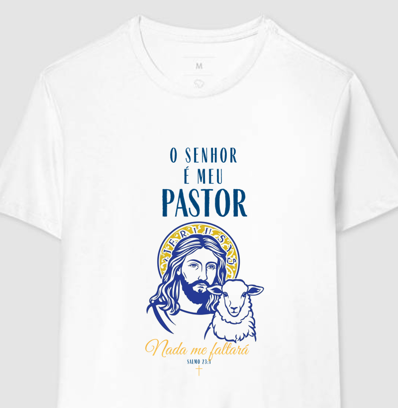 Camiseta Católica “O Senhor é meu Pastor e nada me faltará”