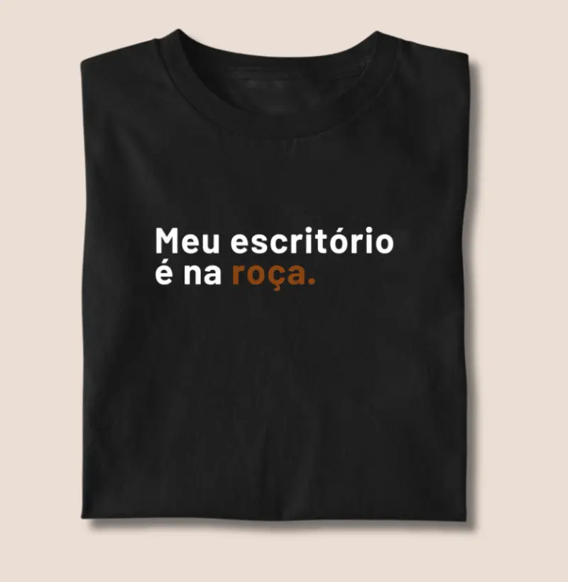 Meu escritório e na roça