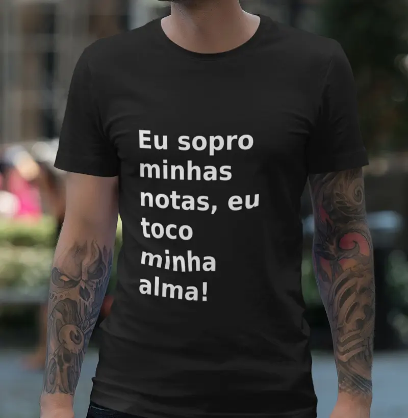 Eu sopro minhas notas