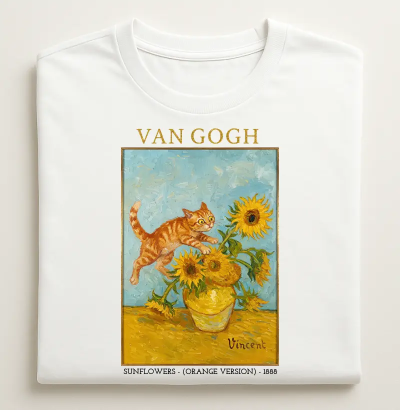 Van Gogh - Sunflowers Versão Laranjinha