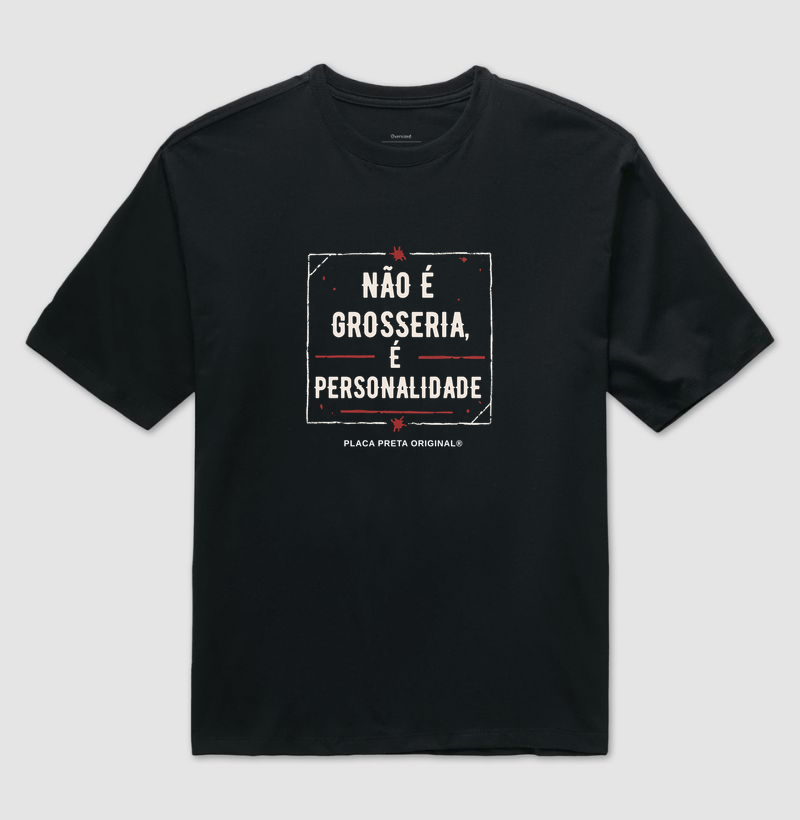 Placa Preta | Original de Fábrica | Não é Grosseria