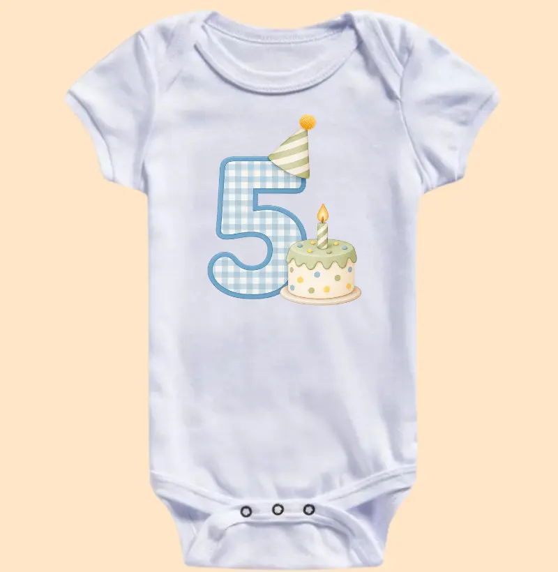 Meu quinto mês - Body Infantil