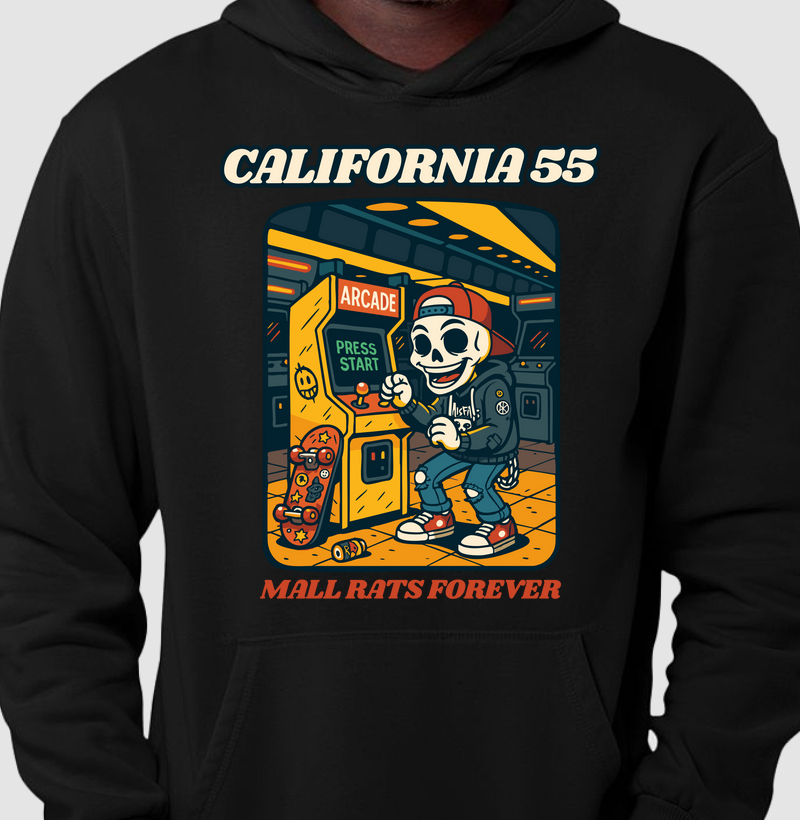 California 55 - Moletom Capuz - Mall Rats Forever