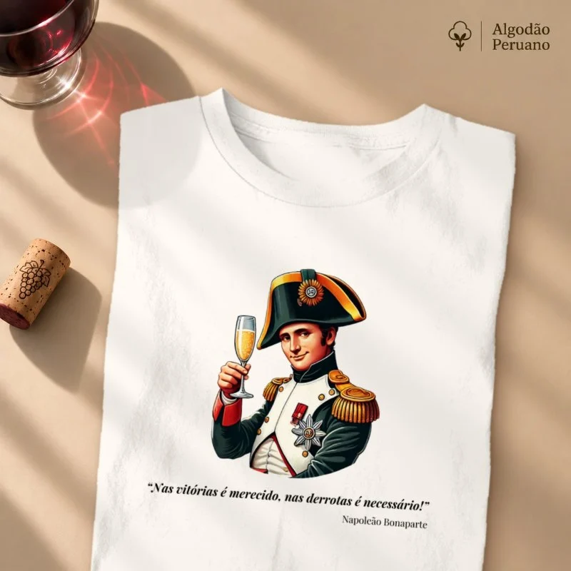 Camiseta Napoleão e Champagne