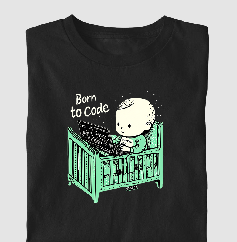 Camiseta infantil "Born to Code" T.I