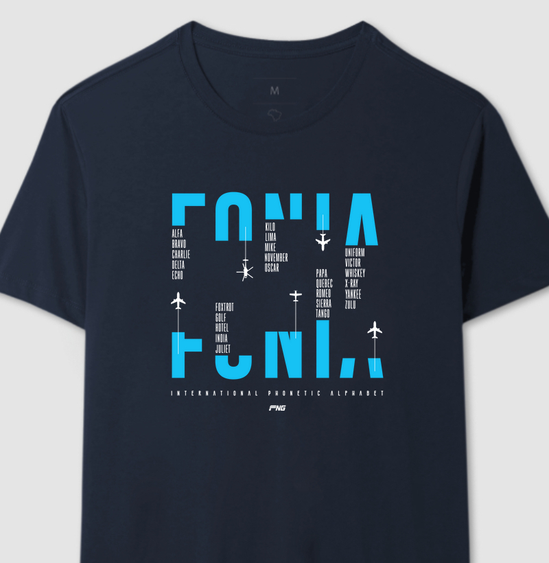 Camiseta Alfabeto Fonético 