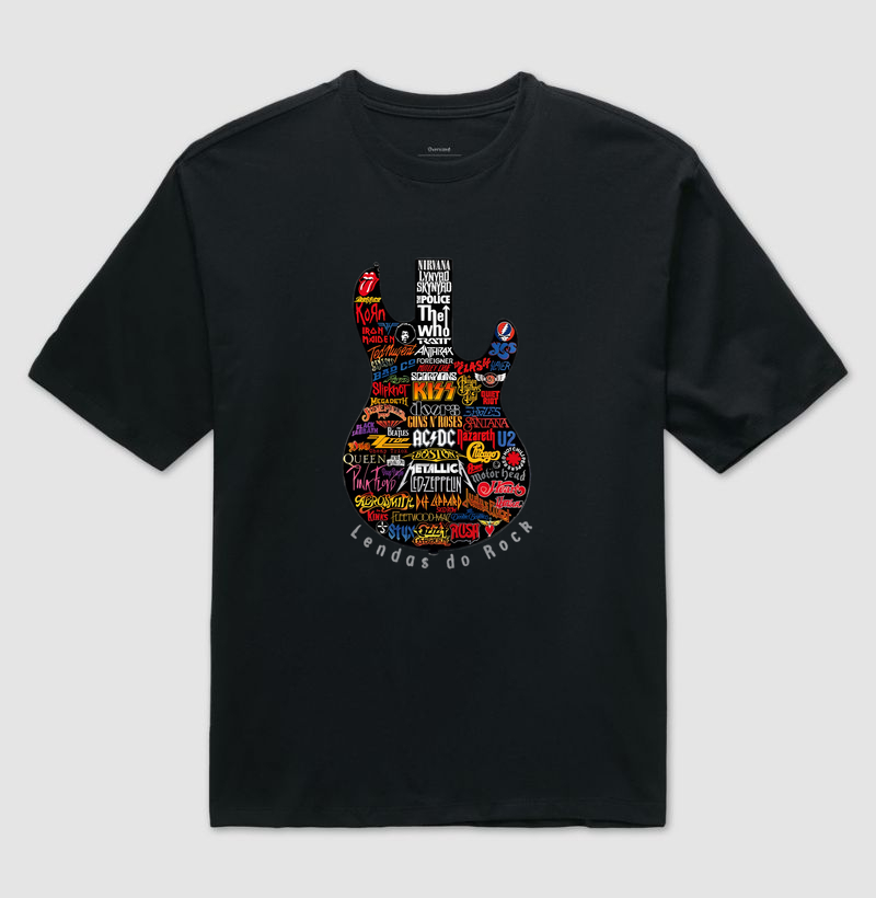 Camiseta Lendas Do Rock