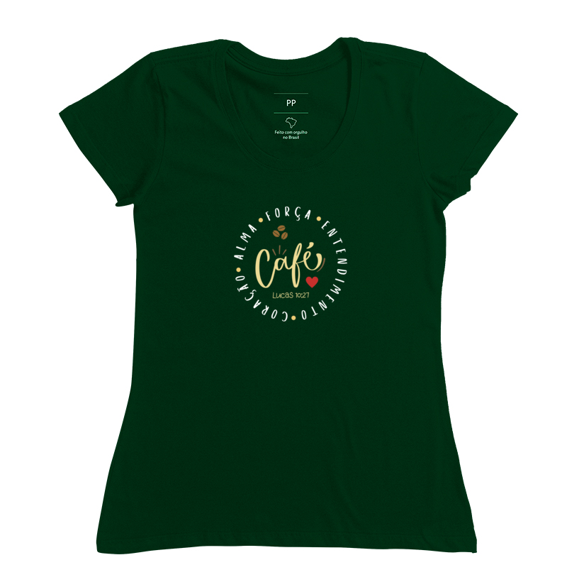 Camiseta CAFÉ - LUCAS 10:27 | EstamPalavra