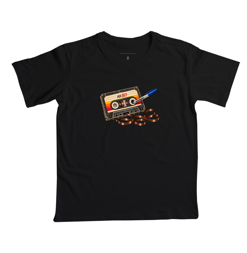 Kit Cassete 80's - Camiseta Infantil