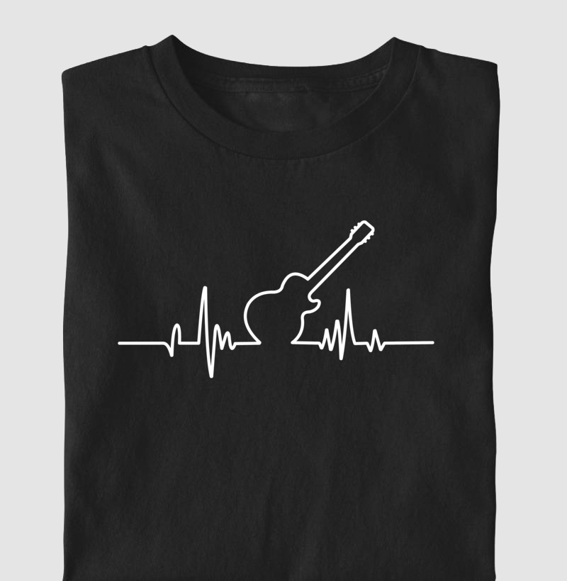 Batimentos em Guitarra Les Paul - Camiseta
