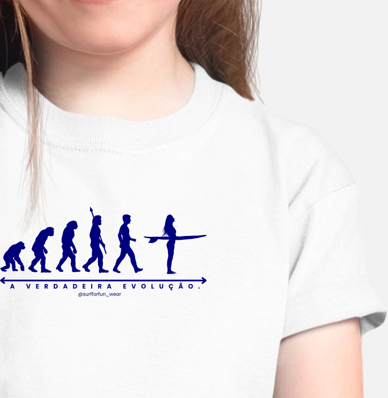 Feminina - Evolução atual | Camiseta Infantil