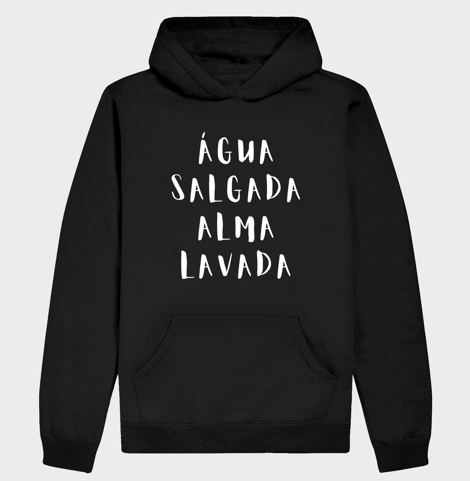 Casaco de Moletom Hoodie Água Salgada Alma Lavada