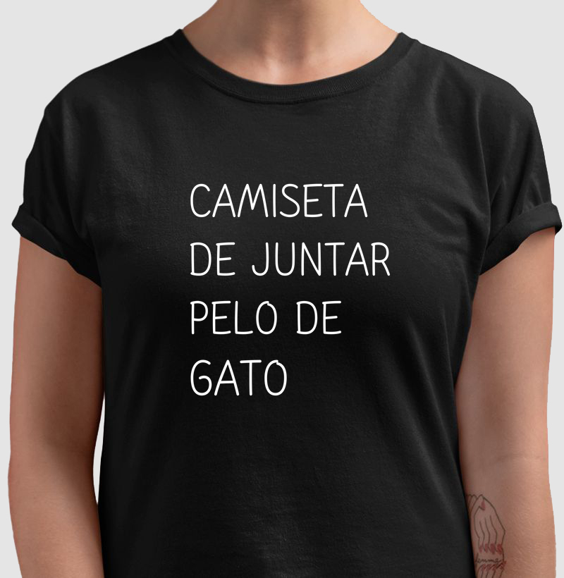 CAMISETA DE JUNTAR PELO DE GATO 