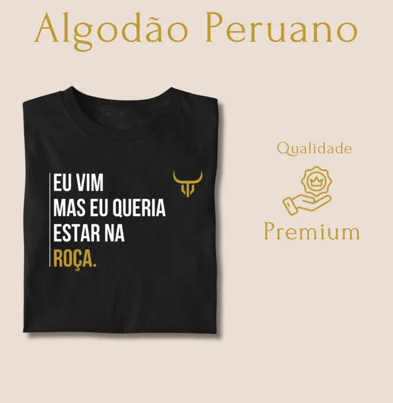 Eu vim mas eu queria estar na roça