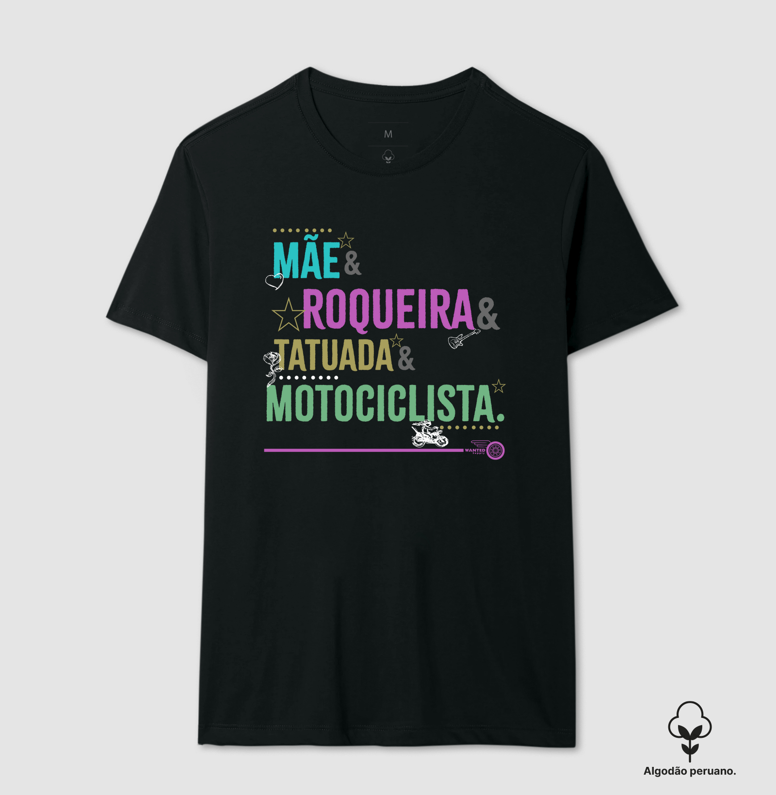 Mãe, Roqueira, Tatuada, Motociclista - Color