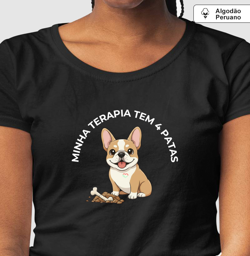 BULDOGUE FRANCÊS TERAPIA Malha Peruana