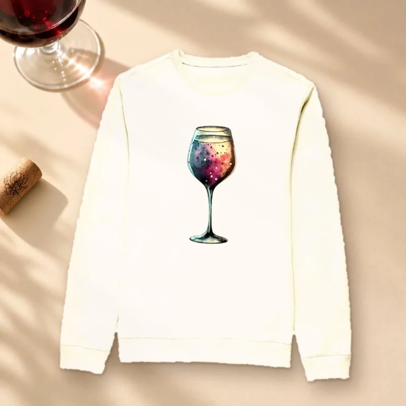Sueter Moletom Wine Galaxy - Suéter Moletom