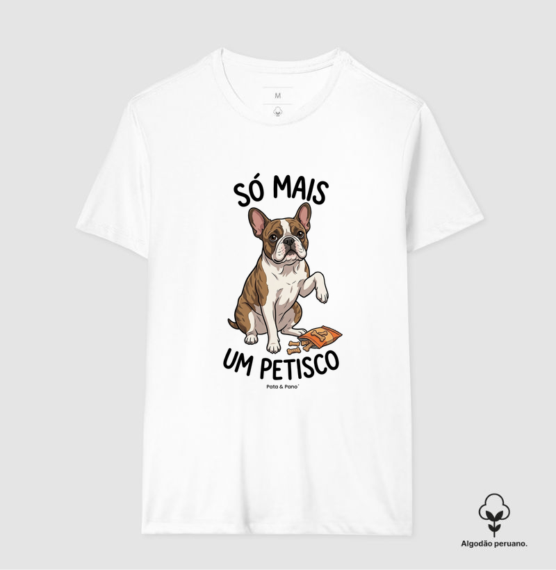 CAMISETA ALGODÃO PERUANO BULLDOGUE PETISCO