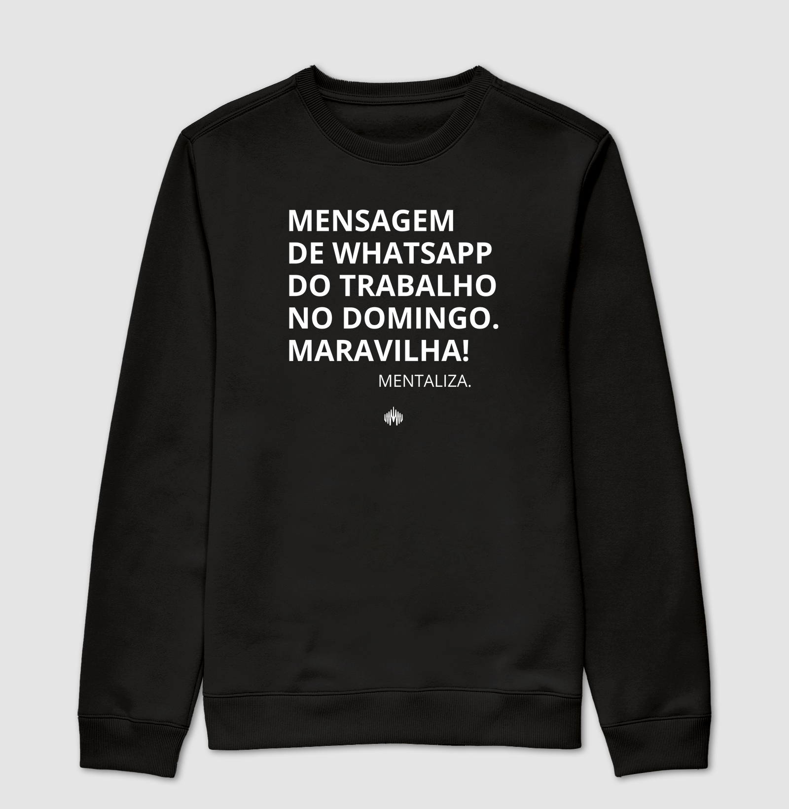 Mensagem de whatsapp do trabalho no domingo. Maravilha!