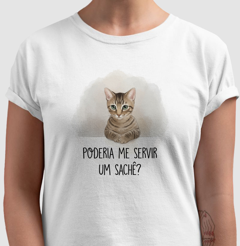 Camiseta Poderia me servir um sachê?