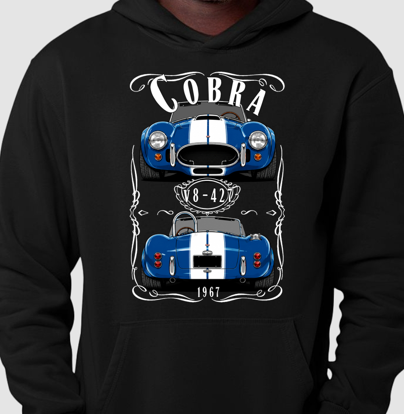 Moletom com capuz Cobra vintage