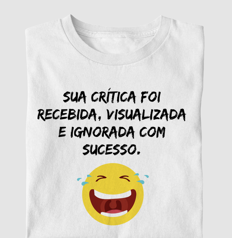 Sua crítica foi recebida, visualizada e ignorada com sucesso.