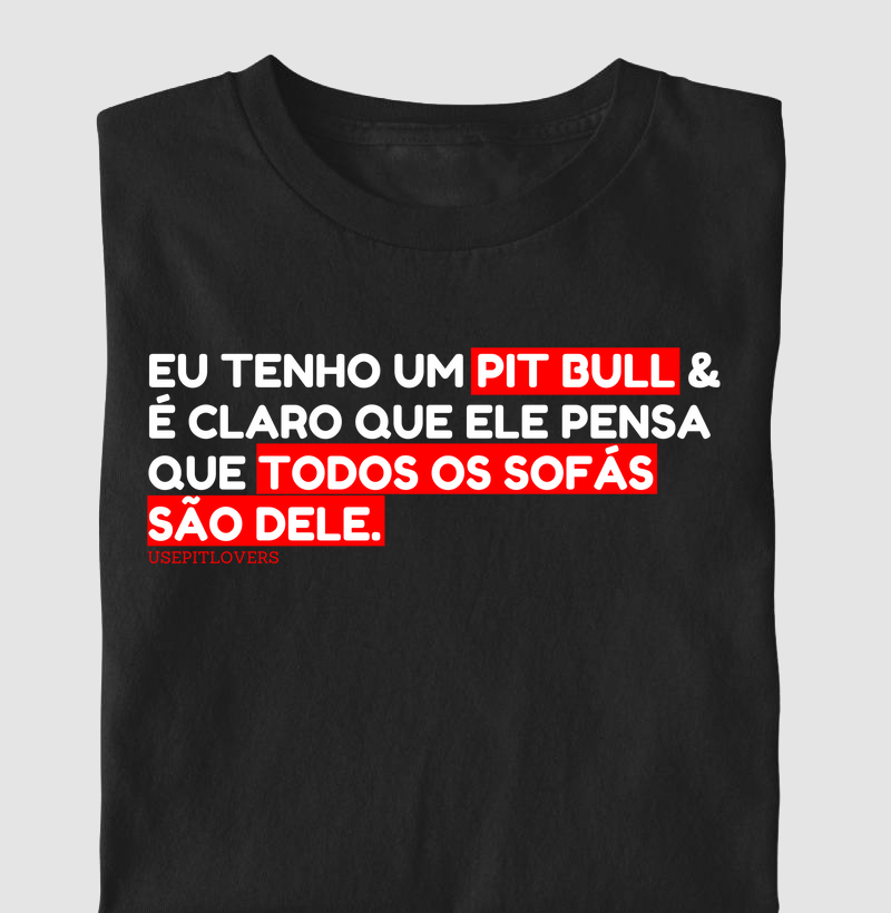 EU TENHO UM PITBULL E É CLARO QUE ELE PENSA QUE TODOS OS SOFÁS SÃO DELE.
