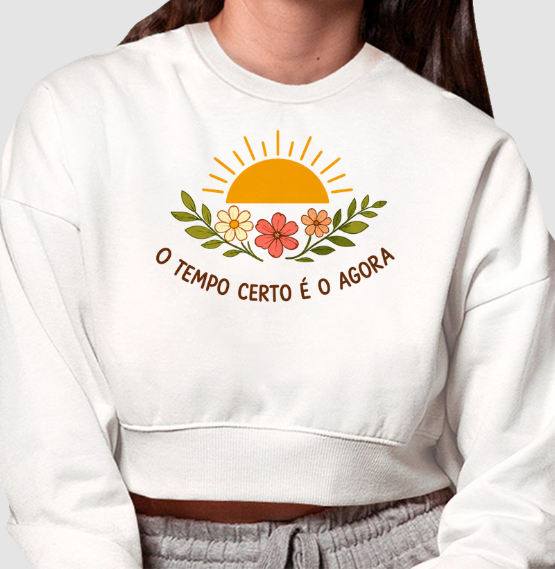 Camiseta O Tempo certo é o agora - Alma Vestida