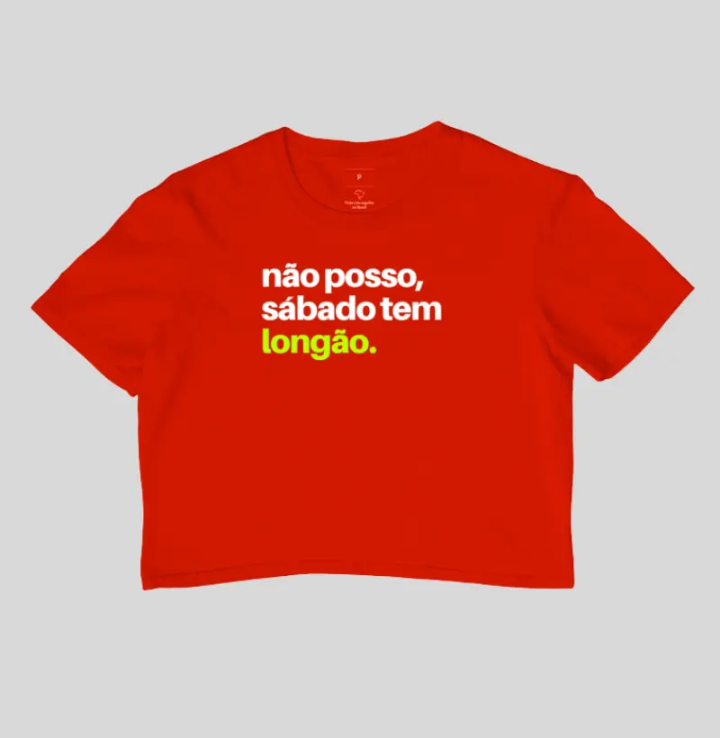 Cropped Sábado tem longão