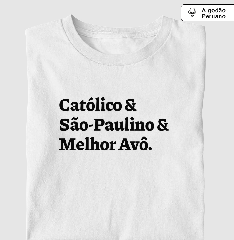 Católico & São-Paulino & Melhor avô - Algodão Peruano