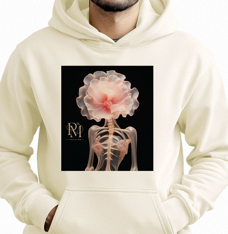 Hoodie Moletom - Flower Rosé