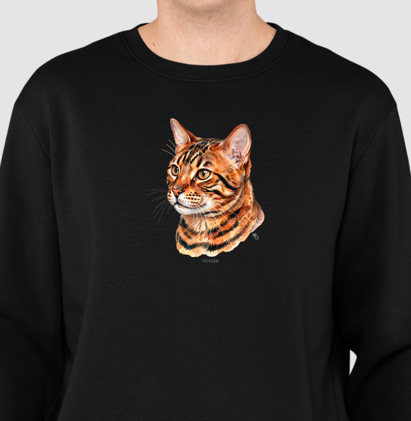 Gatos - Toyger - Moletom Suéter - Suéter Moletom
