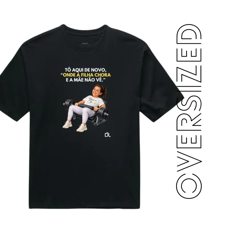 Tô aqui de novo - Camiseta Oversized