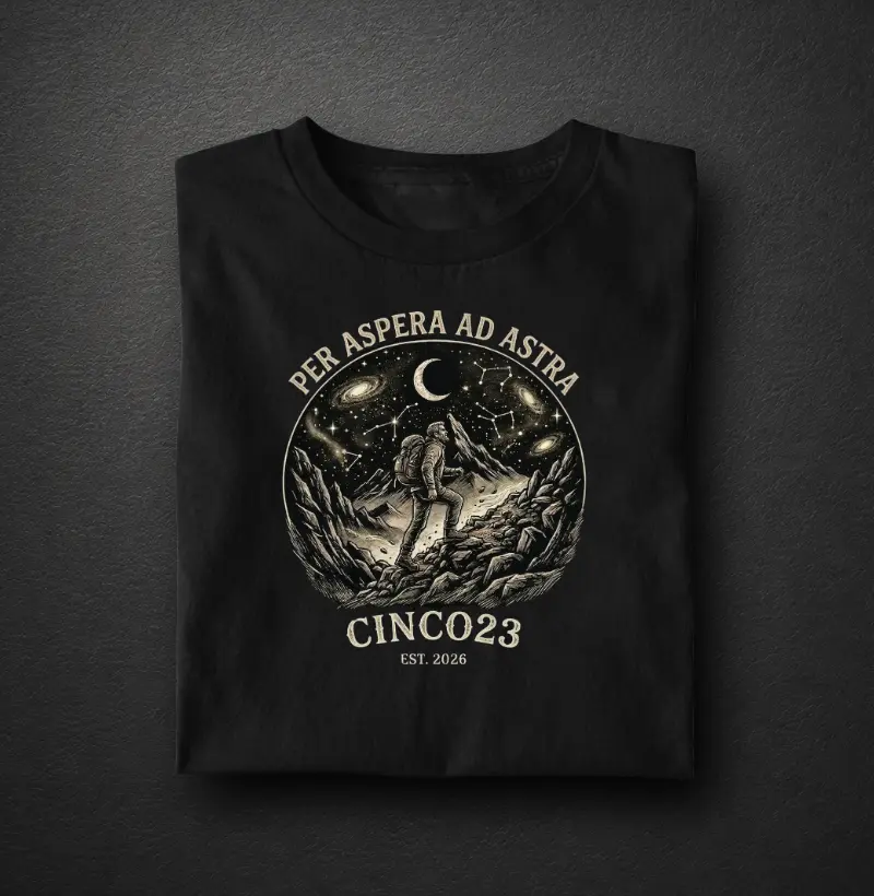 Camiseta: Da dificuldade até as estrelas