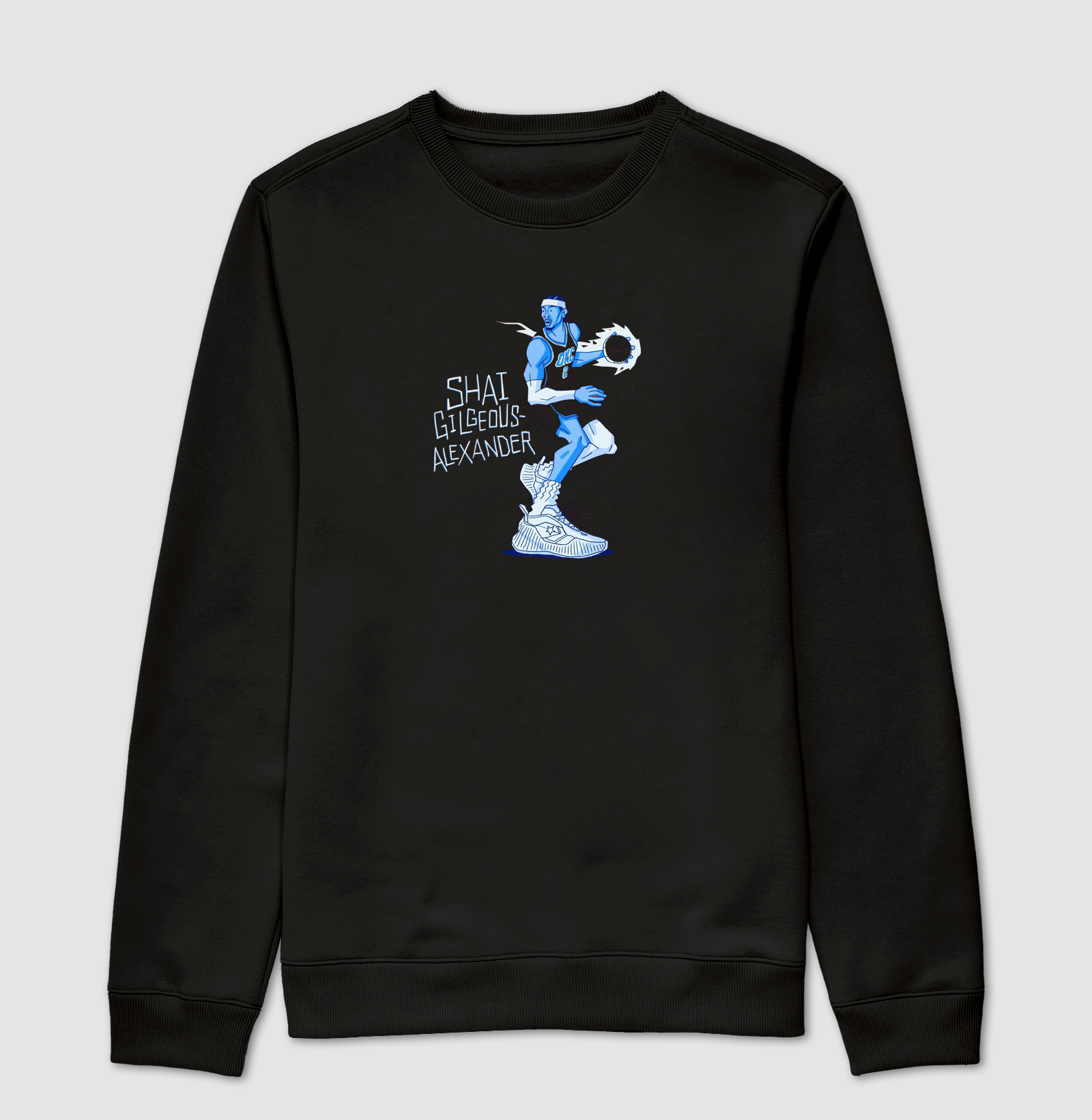 Blue Flow - Suéter Moletom
