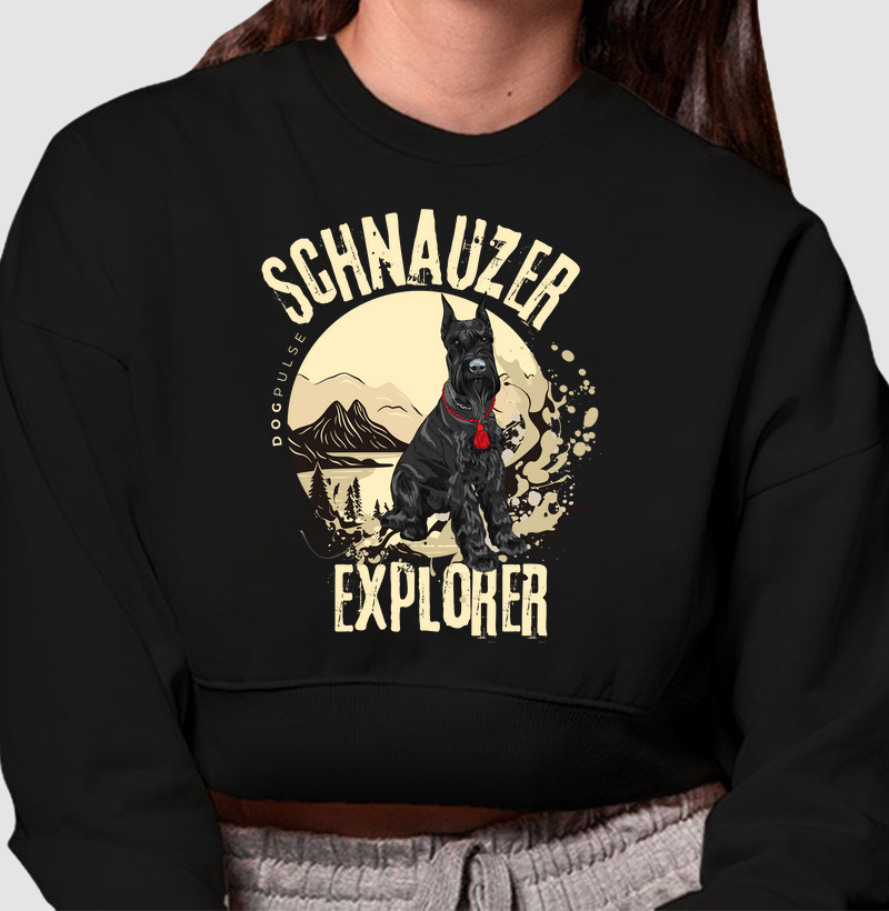 Cropped Moletom Dog Pulse Schnauzer Explorer – Noble Adventurer