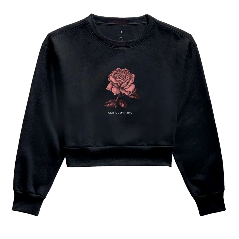Moletom Cropped Rose
