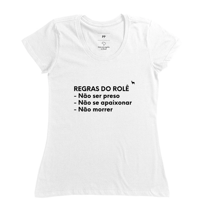Camiseta Regras do rolê