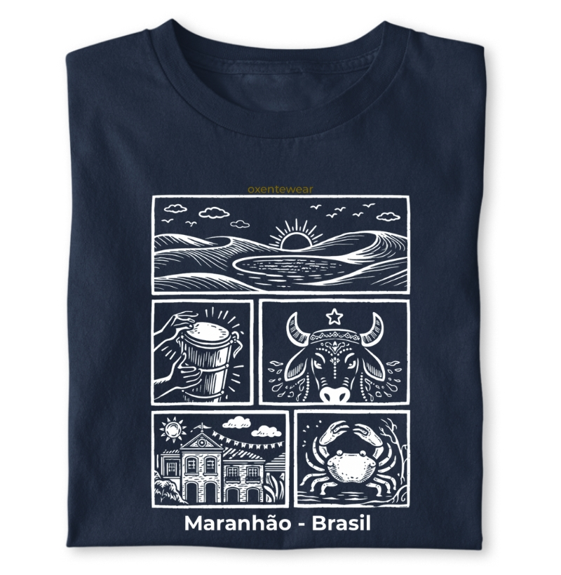 Camiseta Maranhão-Brasil | OxenteWear