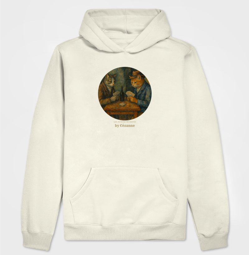 Hoodie Moletom Jogadores de Cartas Felinos
