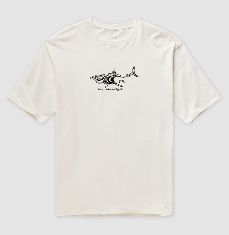 Minicraque Fishing - Shark - Camiseta Oversized
