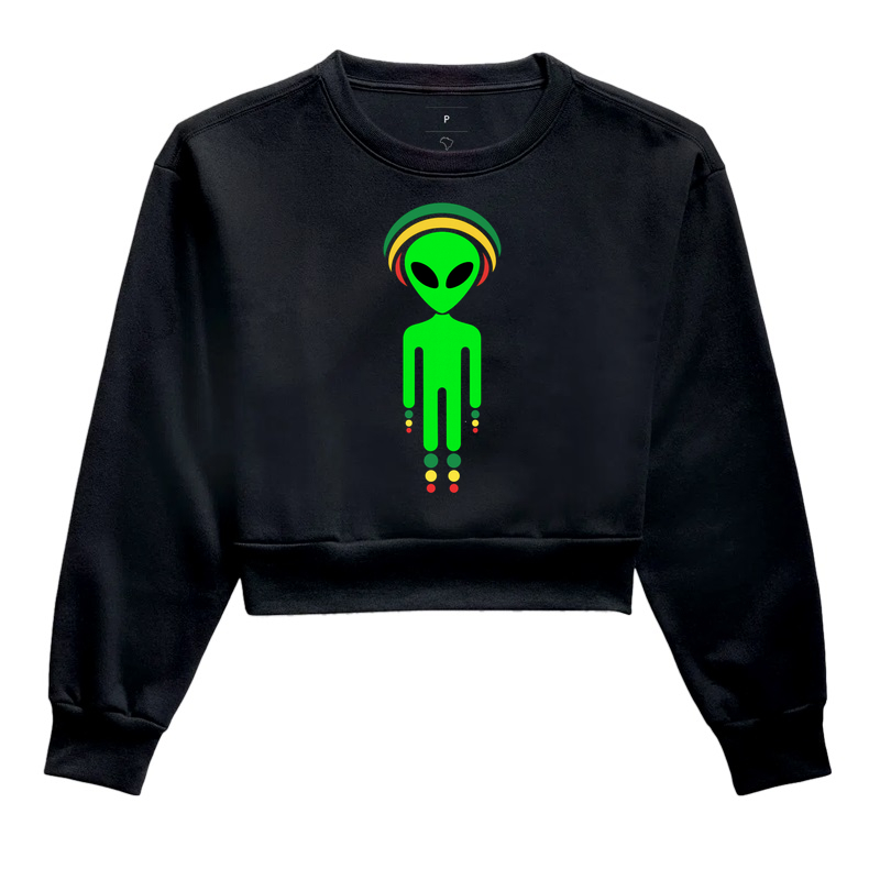 Alien regueiro - Cropped Moletom