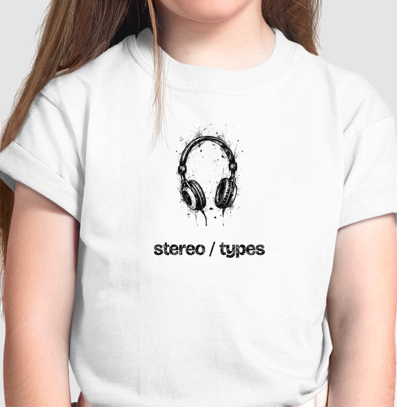 Fone Retrô · Carvão · Traço Escuro · STEREO TYPES