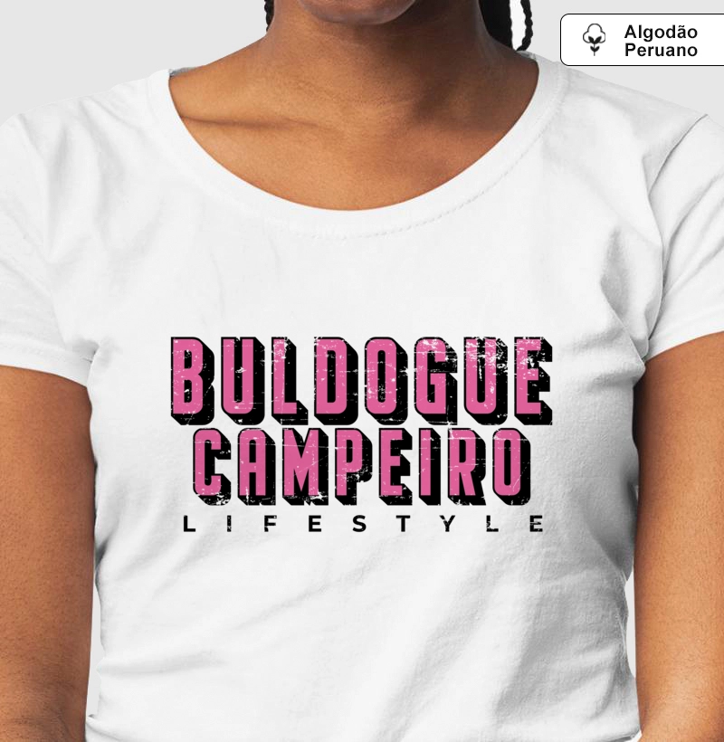  Buldogue Campeiro Texto Rosa