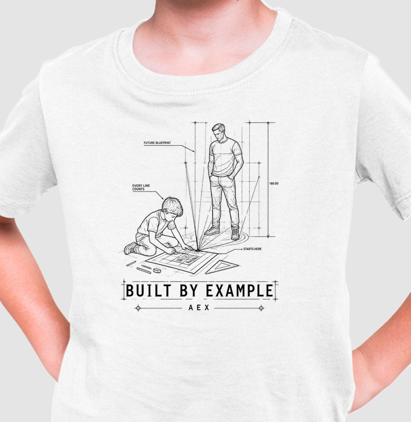 T-shirt Infantil Built by Example