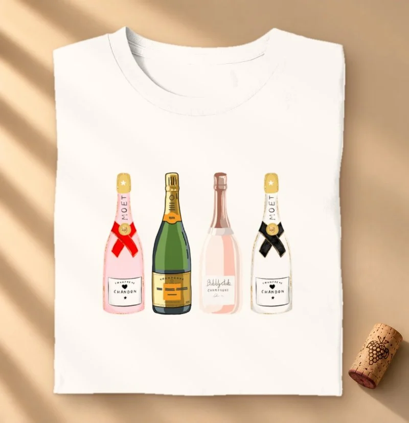 Camiseta Vinho - Icones de Champagne