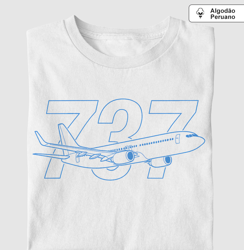 Boeing 737 - Silhouette | Algodão Peruano