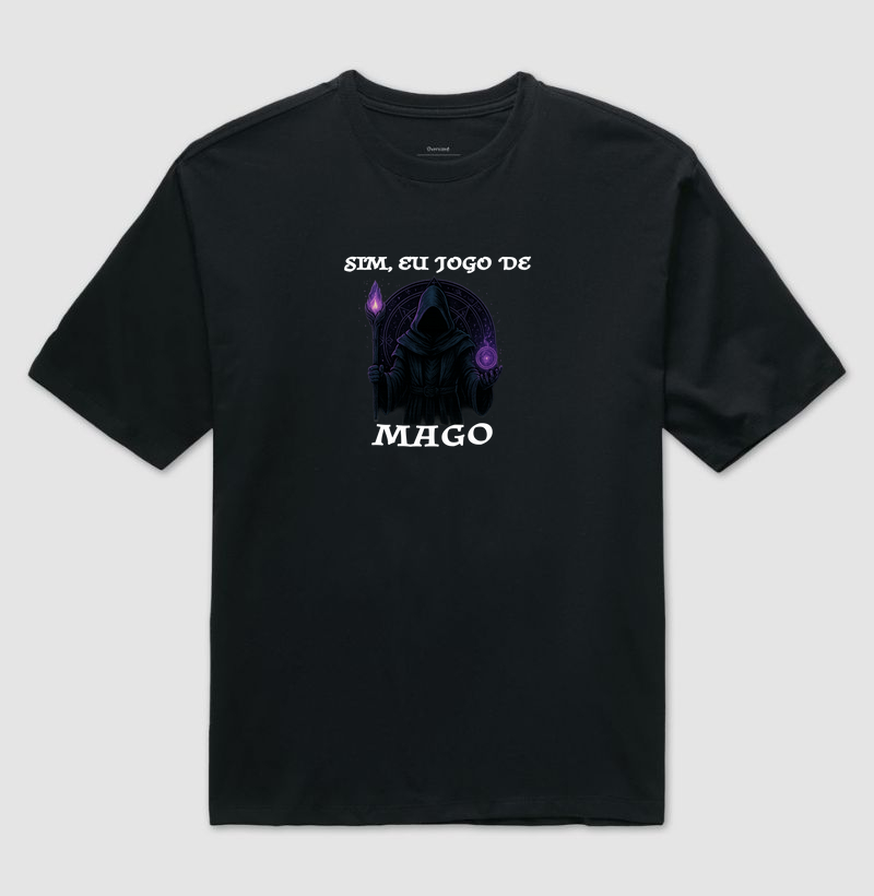 Sim, Eu Jogo de Mago – Camiseta Gamer para Jogadores de RPG, D&D e Magos de Mesa